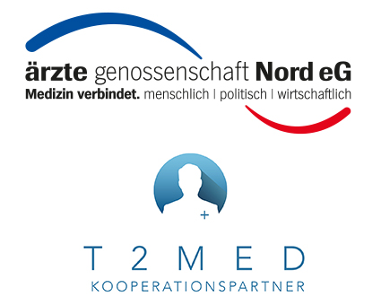 Logo Ärztegenossenschaft Nord eG / Logo T2med